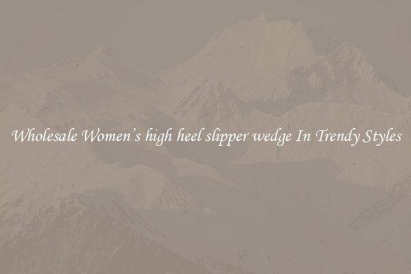 Wholesale Women’s high heel slipper wedge In Trendy Styles