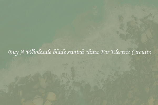 Buy A Wholesale blade switch china For Electric Circuits