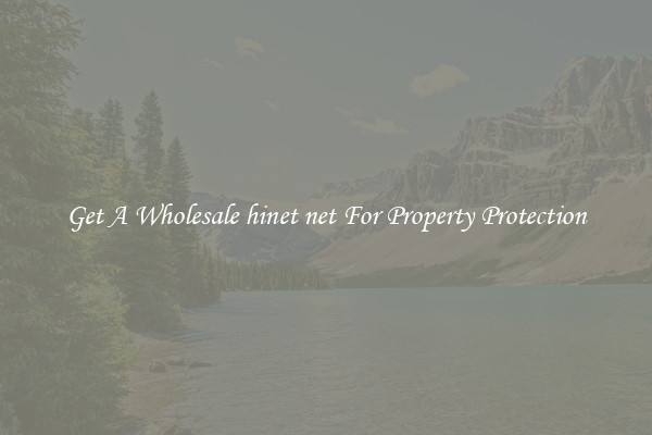 Get A Wholesale hinet net For Property Protection