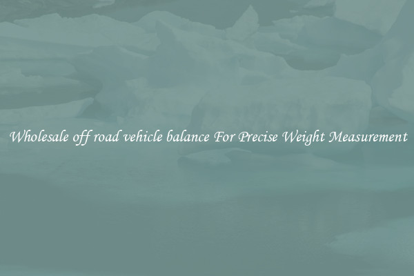 Wholesale off road vehicle balance For Precise Weight Measurement