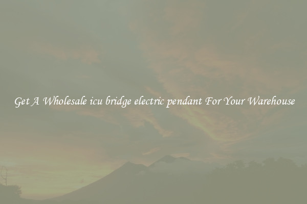Get A Wholesale icu bridge electric pendant For Your Warehouse