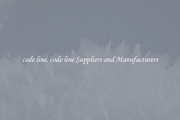 code line, code line Suppliers and Manufacturers