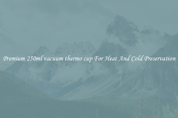 Premium 250ml vacuum thermo cup For Heat And Cold Preservation