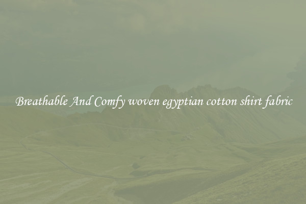 Breathable And Comfy woven egyptian cotton shirt fabric