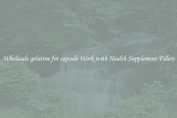Wholesale gelatine for capsule Work with Health Supplement Fillers